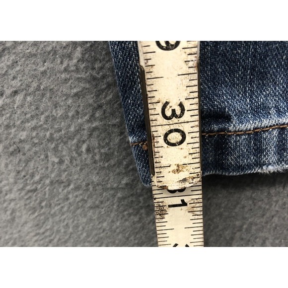 Converse One Star Women's Denim Jeans 32 Sheridan Skinny Distressed Destroyed - Picture 7 of 16